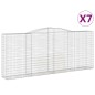 vidaXL Cesti Gabbioni ad Arco 7 pz 400x50x160/180 cm Ferro Zincato vidaXL Cesti Gabbioni ad Arco 7 pz 400x50x160/180 cm Ferro Zincato