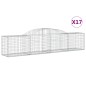 vidaXL Cesti Gabbioni ad Arco 17 pz 300x50x60/80 cm Ferro Zincato vidaXL Cesti Gabbioni ad Arco 17 pz 300x50x60/80 cm Ferro Zincato