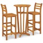 vidaXL Set da Pranzo per Giardino 3 pz in Legno Massello di Acacia vidaXL Set da Pranzo per Giardino 3 pz in Legno Massello di Acacia