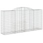 vidaXL Cesti Gabbioni ad Arco 7 pz 300x50x140/160 cm Ferro Zincato vidaXL Cesti Gabbioni ad Arco 7 pz 300x50x140/160 cm Ferro Zincato