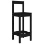 vidaXL Set Bar da Giardino 5 pz Nero in Legno Massello di Pino vidaXL Set Bar da Giardino 5 pz Nero in Legno Massello di Pino