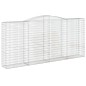 vidaXL Cesti Gabbioni ad Arco 7 pz 400x50x180/200 cm Ferro Zincato vidaXL Cesti Gabbioni ad Arco 7 pz 400x50x180/200 cm Ferro Zincato