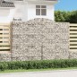 vidaXL Cesti Gabbioni ad Arco 2 pz 200x50x220/240 cm Ferro Zincato vidaXL Cesti Gabbioni ad Arco 2 pz 200x50x220/240 cm Ferro Zincato