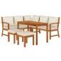 vidaXL Set da Pranzo da Giardino 6pz con Cuscini Legno Massello Acacia vidaXL Set da Pranzo da Giardino 6pz con Cuscini Legno Massello Acacia