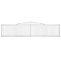 vidaXL Cesti Gabbioni ad Arco 2 pz 400x30x80/100 cm Ferro Zincato vidaXL Cesti Gabbioni ad Arco 2 pz 400x30x80/100 cm Ferro Zincato