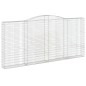 vidaXL Cesti Gabbioni ad Arco 5 pz 400x30x180/200 cm Ferro Zincato vidaXL Cesti Gabbioni ad Arco 5 pz 400x30x180/200 cm Ferro Zincato