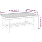 vidaXL Set Salotto da Giardino 4pz con Cuscini Grigio Scuro Bambù