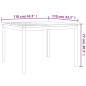 vidaXL Set da Pranzo per Giardino 3 pz in Legno Massello di Teak vidaXL Set da Pranzo per Giardino 3 pz in Legno Massello di Teak