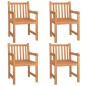 vidaXL Set da Pranzo per Giardino 5 pz in Legno Massello di Teak vidaXL Set da Pranzo per Giardino 5 pz in Legno Massello di Teak