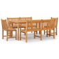 vidaXL Set da Pranzo per Giardino 5 pz in Legno Massello di Teak vidaXL Set da Pranzo per Giardino 5 pz in Legno Massello di Teak