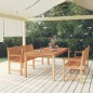 vidaXL Set da Pranzo per Giardino 3 pz in Legno Massello di Teak vidaXL Set da Pranzo per Giardino 3 pz in Legno Massello di Teak