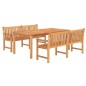 vidaXL Set da Pranzo per Giardino 3 pz in Legno Massello di Teak vidaXL Set da Pranzo per Giardino 3 pz in Legno Massello di Teak