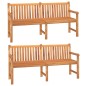 vidaXL Set da Pranzo per Giardino 3 pz in Legno Massello di Teak vidaXL Set da Pranzo per Giardino 3 pz in Legno Massello di Teak