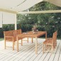 vidaXL Set da Pranzo per Giardino 4 pz in Legno Massello di Teak vidaXL Set da Pranzo per Giardino 4 pz in Legno Massello di Teak