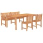 vidaXL Set da Pranzo per Giardino 4 pz in Legno Massello di Teak vidaXL Set da Pranzo per Giardino 4 pz in Legno Massello di Teak