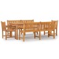 vidaXL Set da Pranzo per Giardino 5 pz in Legno Massello di Teak vidaXL Set da Pranzo per Giardino 5 pz in Legno Massello di Teak