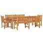 vidaXL Set da Pranzo per Giardino 5 pz in Legno Massello di Teak vidaXL Set da Pranzo per Giardino 5 pz in Legno Massello di Teak