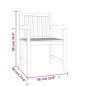 vidaXL Set da Pranzo per Giardino 5 pz in Legno Massello di Teak vidaXL Set da Pranzo per Giardino 5 pz in Legno Massello di Teak