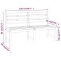 vidaXL Set da Pranzo per Giardino 3 pz in Legno Massello di Teak vidaXL Set da Pranzo per Giardino 3 pz in Legno Massello di Teak
