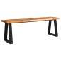 vidaXL Set da Pranzo 3 pz con Bordi Vivi in Legno Massello di Acacia