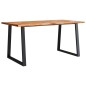 vidaXL Set da Pranzo 3 pz con Bordi Vivi in Legno Massello di Acacia vidaXL Set da Pranzo 3 pz con Bordi Vivi in Legno Massello di Acacia