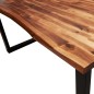 vidaXL Set da Pranzo 3 pz con Bordi Vivi in Legno Massello di Acacia vidaXL Set da Pranzo 3 pz con Bordi Vivi in Legno Massello di Acacia