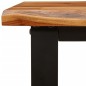 vidaXL Set da Pranzo 3 pz con Bordi Vivi in Legno Massello di Acacia vidaXL Set da Pranzo 3 pz con Bordi Vivi in Legno Massello di Acacia