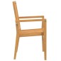 vidaXL Sedie da Giardino Impilabili 8 pz 56,5x57,5x91 cm Massello Teak vidaXL Sedie da Giardino Impilabili 8 pz 56,5x57,5x91 cm Massello Teak