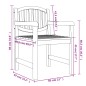 vidaXL Sedie da Giardino 6 pz 58x59x88 cm in Legno Massello di Teak vidaXL Sedie da Giardino 6 pz 58x59x88 cm in Legno Massello di Teak