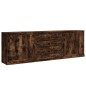 vidaXL Credenze 3 pz Rovere Fumo in Legno Multistrato vidaXL Credenze 3 pz Rovere Fumo in Legno Multistrato