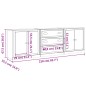 vidaXL Credenze 3 pz Rovere Fumo in Legno Multistrato vidaXL Credenze 3 pz Rovere Fumo in Legno Multistrato