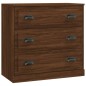 vidaXL Credenze 3 pz Rovere Marrone in Legno Multistrato vidaXL Credenze 3 pz Rovere Marrone in Legno Multistrato