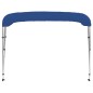 Bimini di Prua con Tendalino a 3 Archi Blu 183x160x137 cm Bimini di Prua con Tendalino a 3 Archi Blu 183x160x137 cm