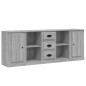 vidaXL Credenze 3 pz Grigio Sonoma in Legno Multistrato vidaXL Credenze 3 pz Grigio Sonoma in Legno Multistrato