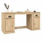 vidaXL Scrivania con Armadietto Rovere Sonoma in Legno Multistrato vidaXL Scrivania con Armadietto Rovere Sonoma in Legno Multistrato