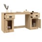 vidaXL Scrivania con Armadietto Rovere Sonoma in Legno Multistrato vidaXL Scrivania con Armadietto Rovere Sonoma in Legno Multistrato