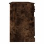 vidaXL Scrivania con Armadietto Rovere Fumo in Legno Multistrato vidaXL Scrivania con Armadietto Rovere Fumo in Legno Multistrato