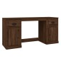 vidaXL Scrivania con Armadietto Rovere Marrone in Legno Multistrato vidaXL Scrivania con Armadietto Rovere Marrone in Legno Multistrato