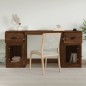 vidaXL Scrivania con Armadietto Rovere Marrone in Legno Multistrato vidaXL Scrivania con Armadietto Rovere Marrone in Legno Multistrato