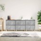 vidaXL Credenze 3pz Grigio Cemento 60x35x70 cm in Legno Multistrato vidaXL Credenze 3pz Grigio Cemento 60x35x70 cm in Legno Multistrato