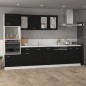 Armadio per Microonde Nero 60x57x207 cm in Truciolato Armadio per Microonde Nero 60x57x207 cm in Truciolato