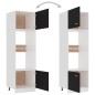 Armadio per Microonde Nero 60x57x207 cm in Truciolato Armadio per Microonde Nero 60x57x207 cm in Truciolato