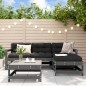 vidaXL Set Divani da Giardino 5pz con Cuscini in Legno Massello Grigio