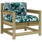 vidaXL Set Divani da Giardino 7pz con Cuscini Legno Impregnato di Pino