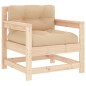 vidaXL Set Divani da Giardino 7 pz con Cuscini in Legno Massello vidaXL Set Divani da Giardino 7 pz con Cuscini in Legno Massello