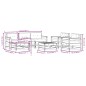 vidaXL Set Divani da Giardino 7pz con Cuscini in Legno Massello Bianco vidaXL Set Divani da Giardino 7pz con Cuscini in Legno Massello Bianco