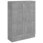 Libreria Grigio Cemento 82,5x30,5x115 cm in Truciolato Libreria Grigio Cemento 82,5x30,5x115 cm in Truciolato