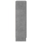 Libreria Grigio Cemento 82,5x30,5x115 cm in Truciolato Libreria Grigio Cemento 82,5x30,5x115 cm in Truciolato