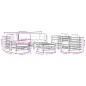 vidaXL Set Divani da Giardino 7 pz con Cuscini in Legno Massello ambra vidaXL Set Divani da Giardino 7 pz con Cuscini in Legno Massello ambra