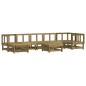 vidaXL Set Divani da Giardino 8pz con Cuscini Legno Impregnato di Pino